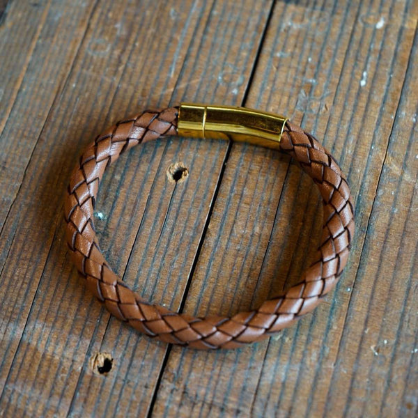Fish Tail Braid Leather Bracelet, Dark Brown (3B) – EXOSHOP