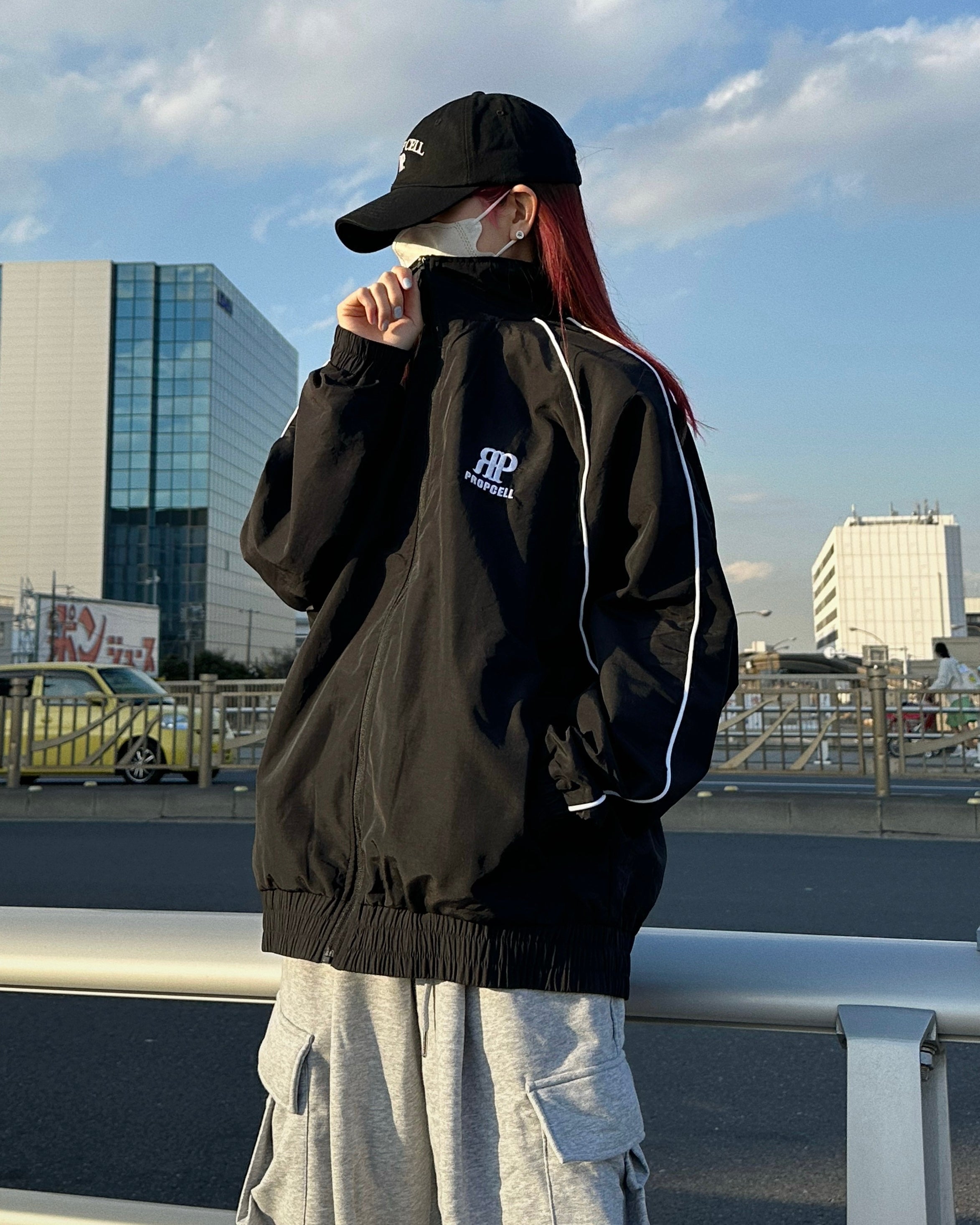 松野屋 キャンバスフラットショルダー PROPCELL full zip hoodie