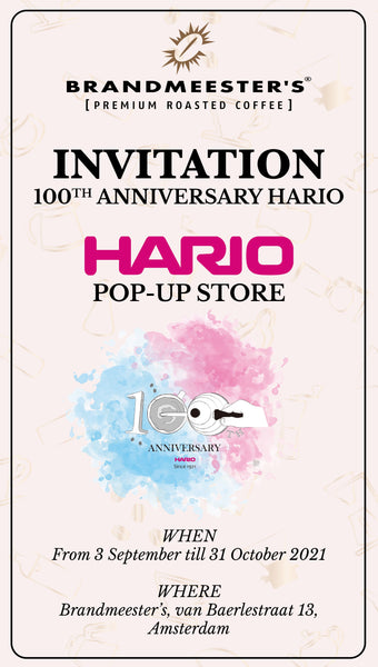HARIO Brandmeester's Pop-Up Store invitation