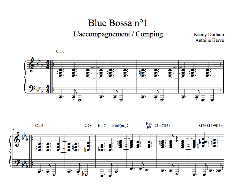 Blue Bossa Sheet Music Pdf