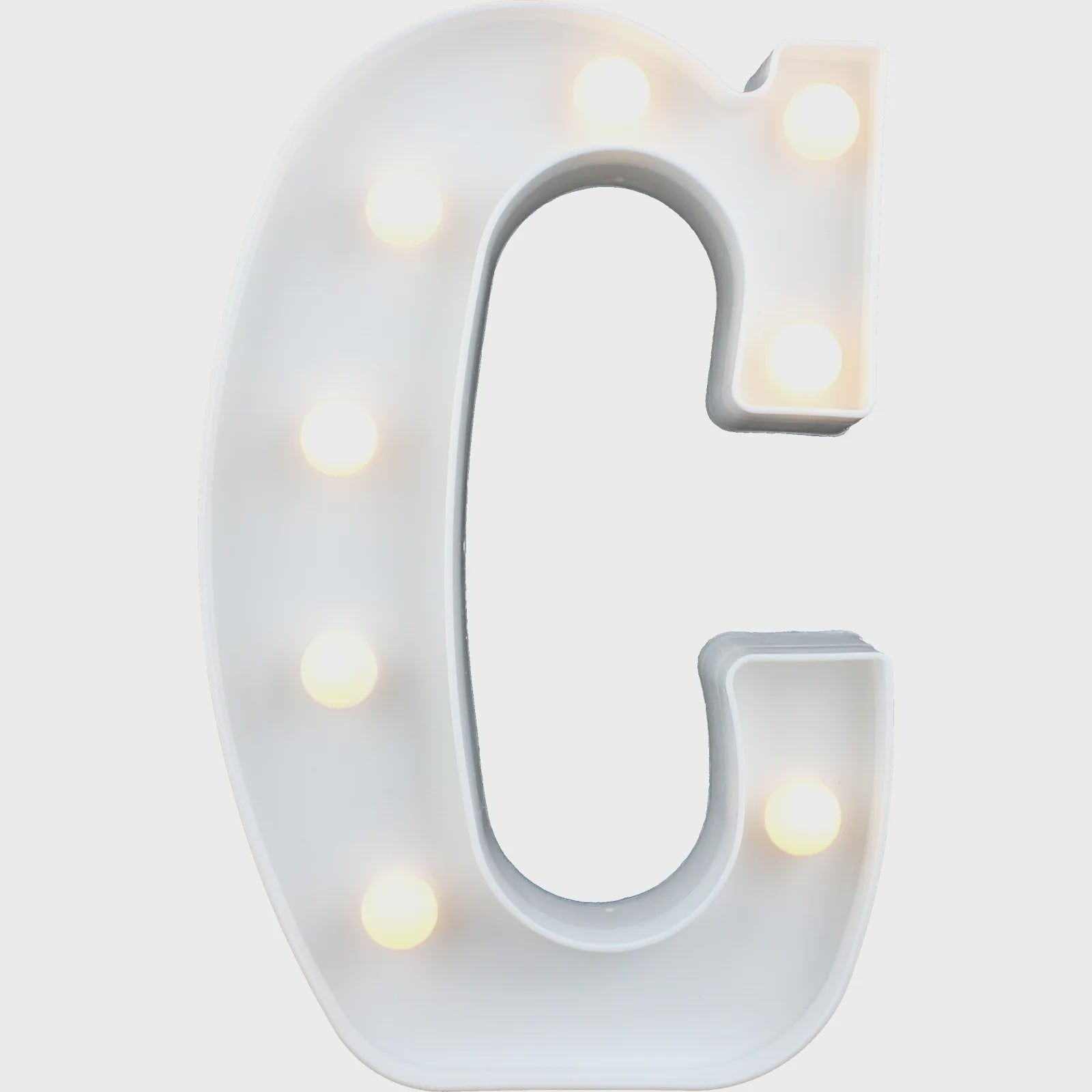 led letter c