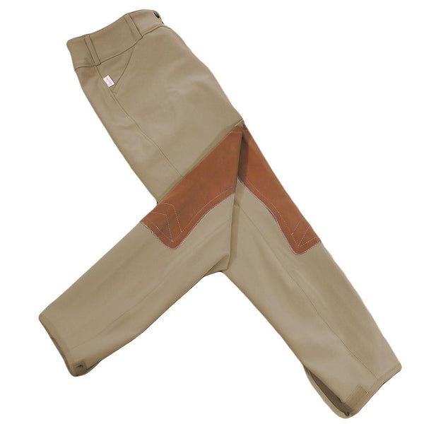 Tailored Sportsman Low-Rise Front-Zipper Vintage Knee Patch Breeches 