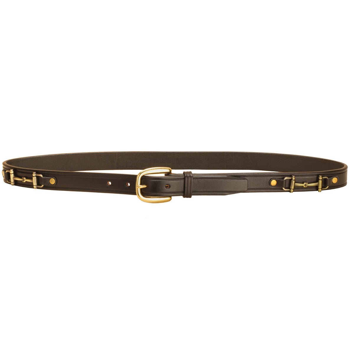 Tory Leather Repeated Stitch Pattern Belt | Farm House Tack