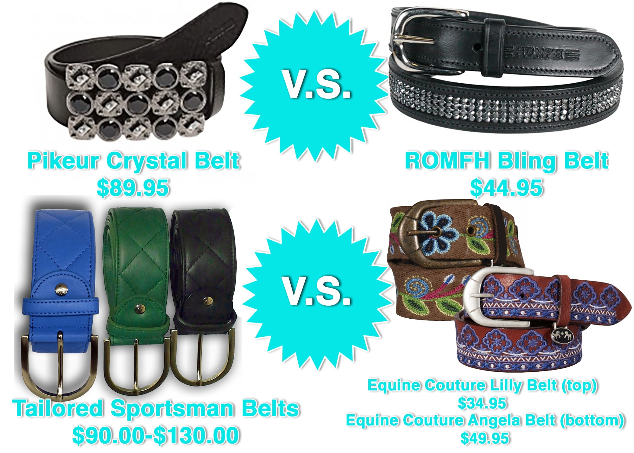 Pikeur and Tailored Sporstman belts