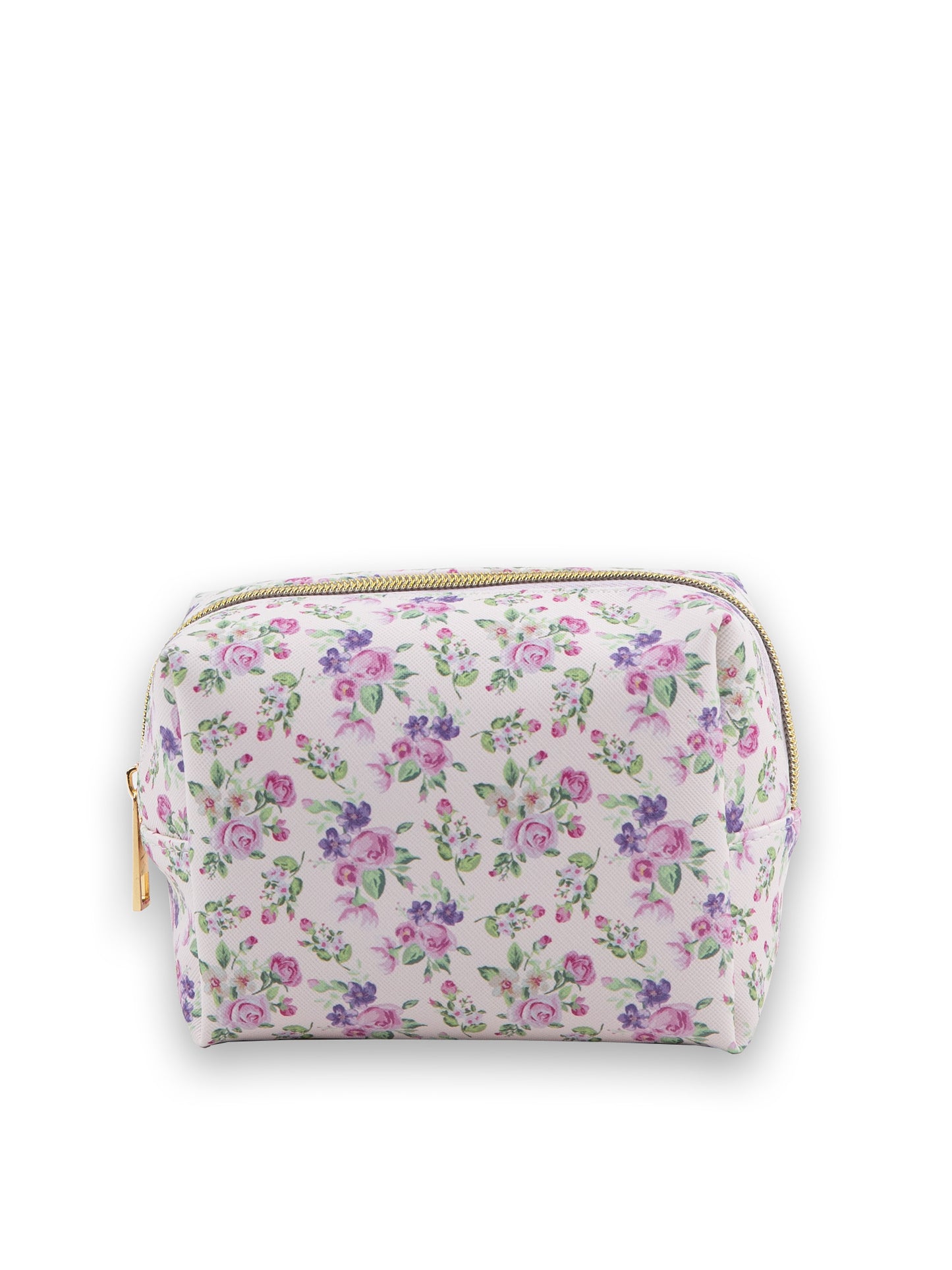 Sura John & Mary Pencil Pouch - Small - White on Pink