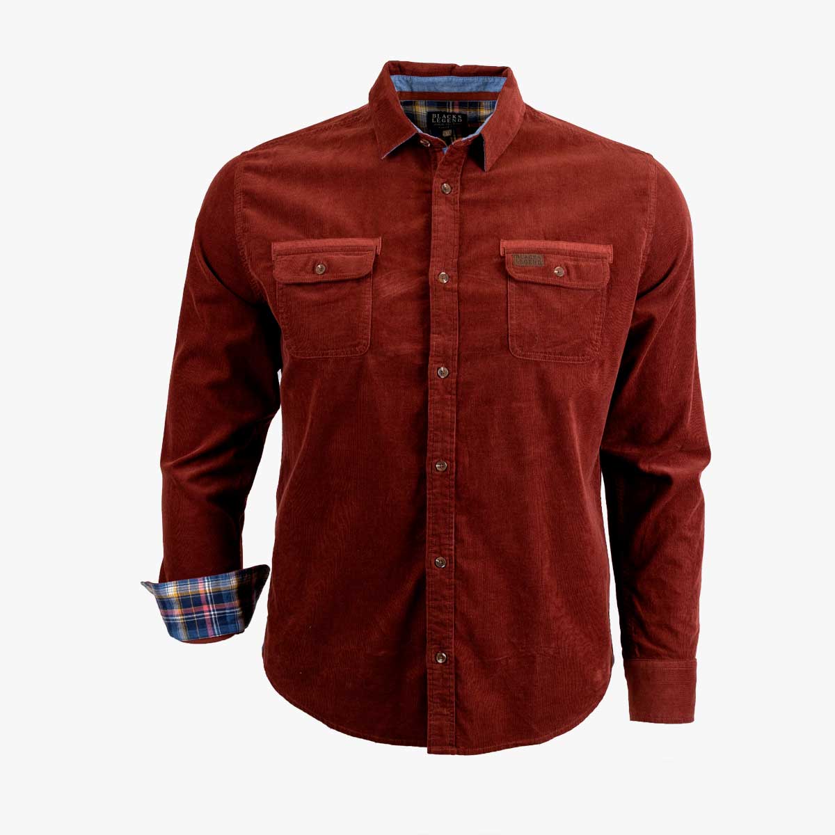 chemise manches longues velours rouge