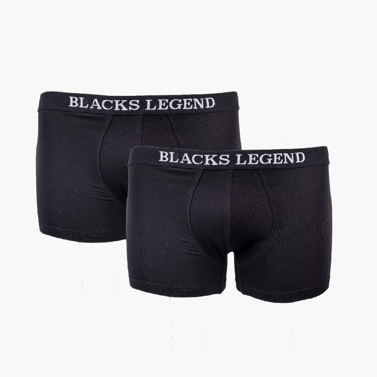 duo boxer en coton - noir