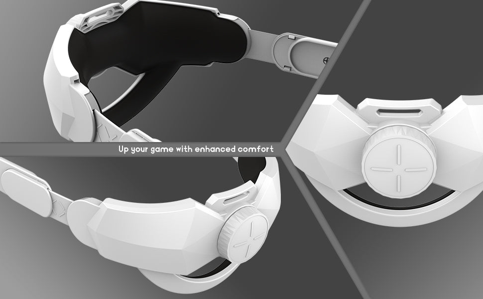 DESTEK Adjustable Head Strap for Meta/Oculus Quest 2 with Face Cover, Lens Cover
