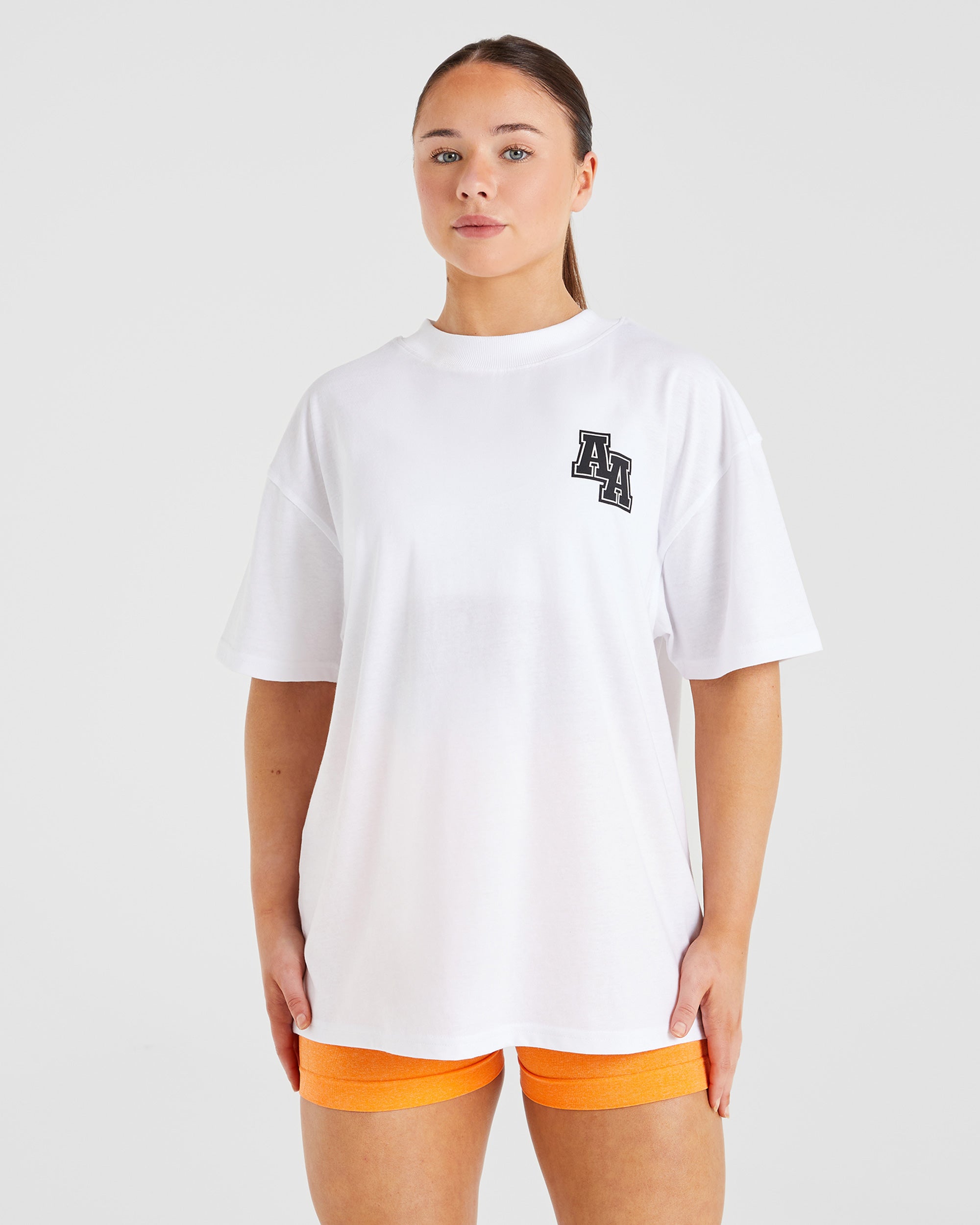 Slogan Oversized Crop T Shirt - White – AYBL EU
