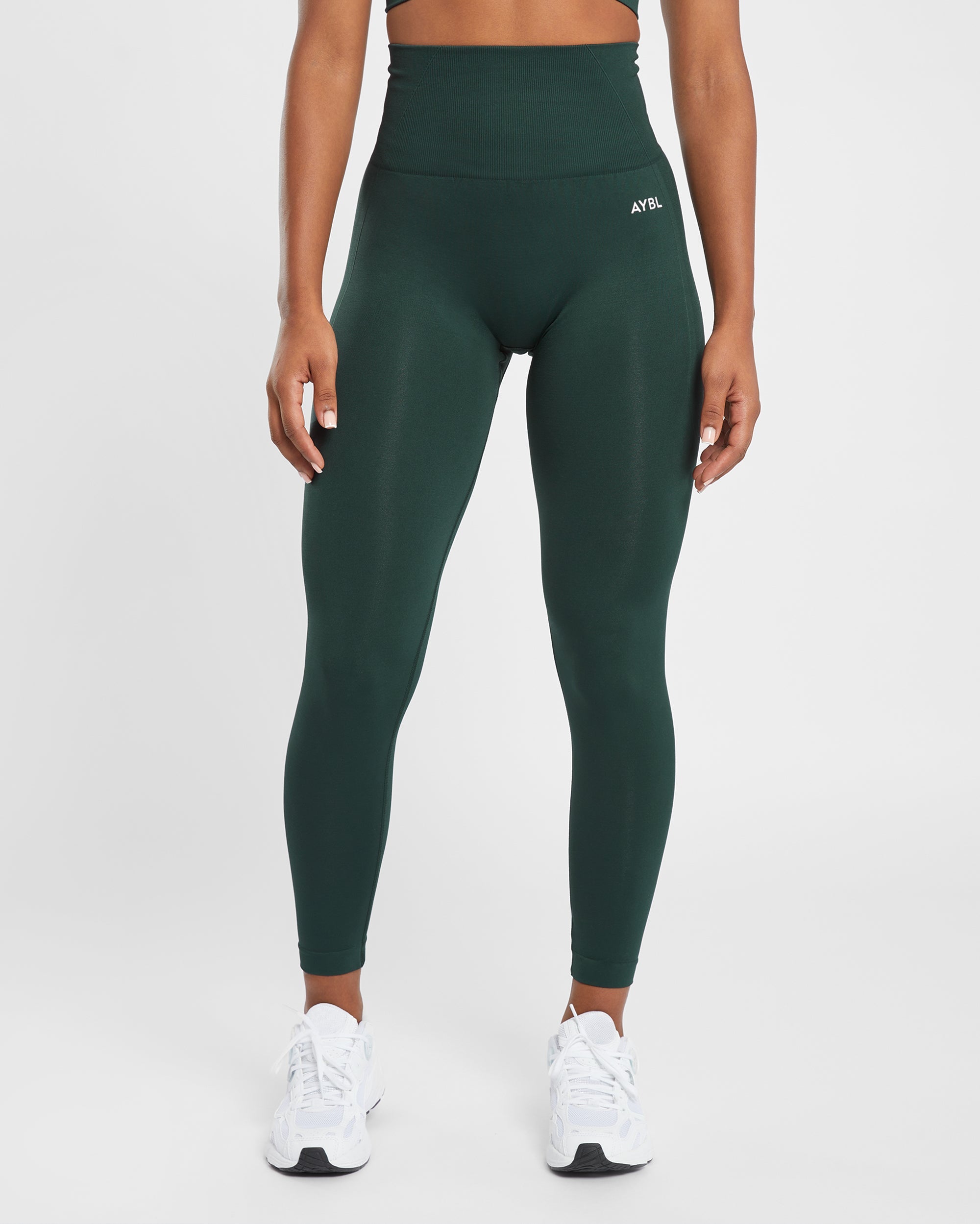 Nahtlose Leggings „Empower“ – Grau meliert