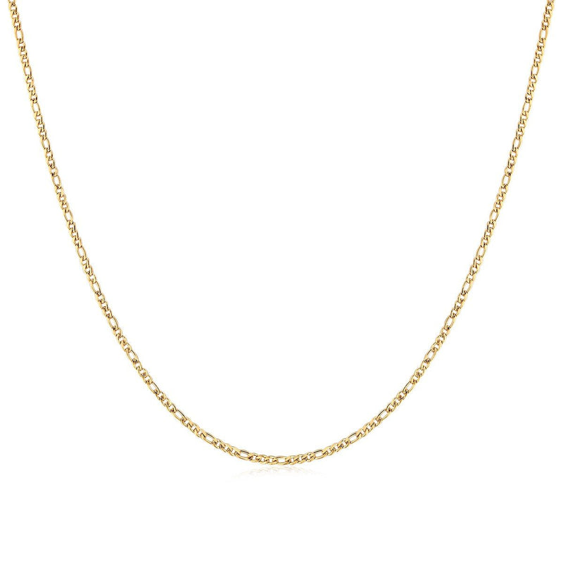 BYOU Jewelry - Sophie Gold Dainty Thin Figaro Chain Necklace – BYOUJEWELRY
