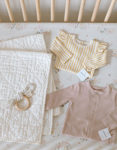 nursery, crib and organic cotton clothing