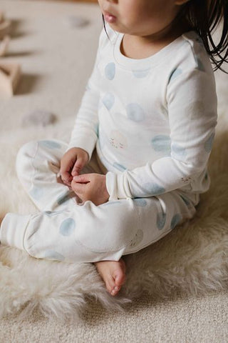 Toddler pajamas luna dusk Pehr