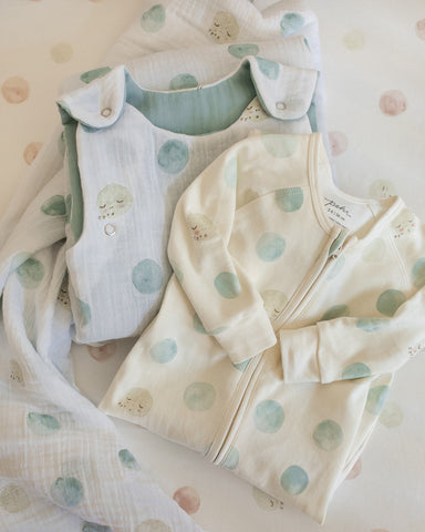 sleep bag and pyjamas for baby