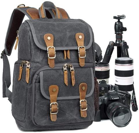 Best Canvas Camera Backpacks — Abonnyc Camera Backpack Canvas — Sunny 16