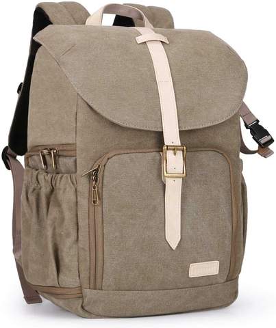 Best Canvas Camera Backpacks — BAGSMART Camera Backpack— Sunny 16