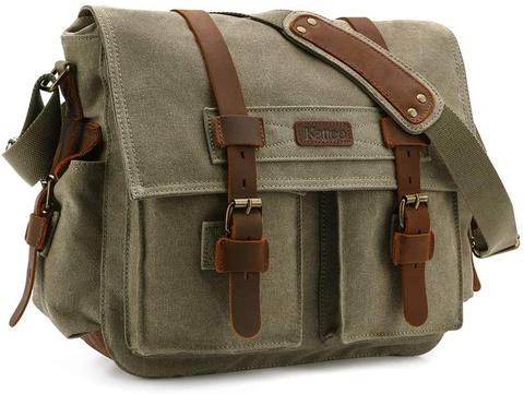 Best Canvas Camera Bags — Kattee Leather Canvas Camera Bag — Sunny 16