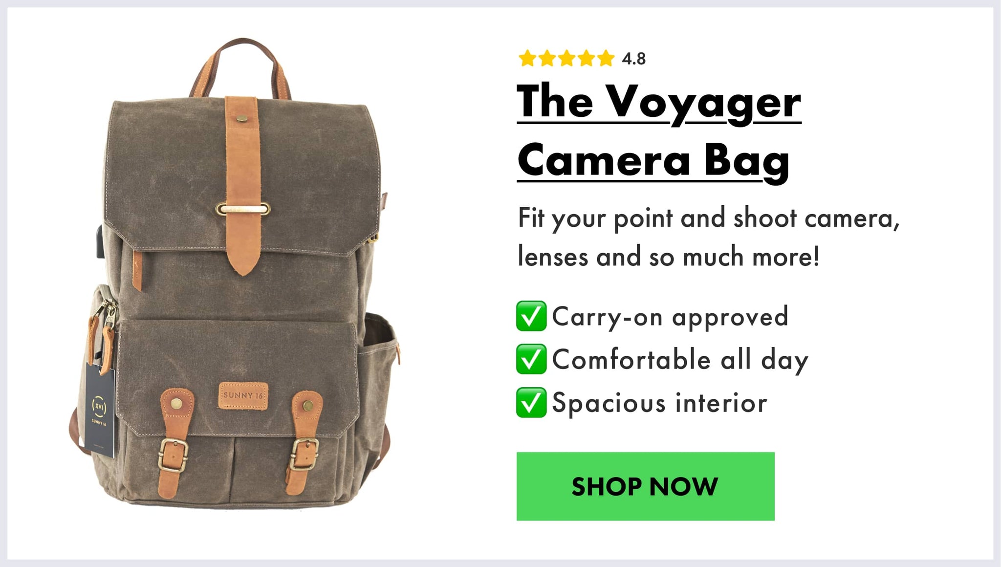 Best DSLR Camera for Photography - Voyager Camera Backpack