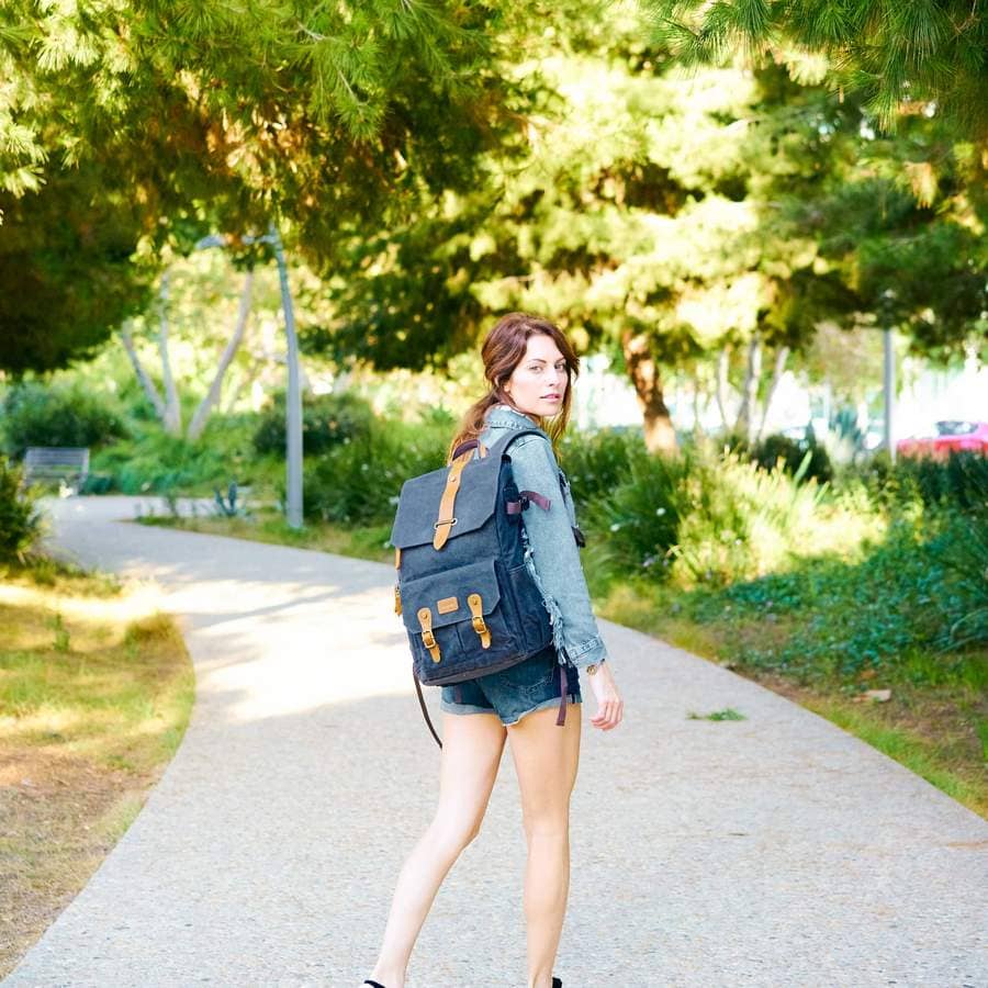 Best Model Poses Female - Female Photoshoot Poses for Girls - Voyager Backpack - Sunny 16
