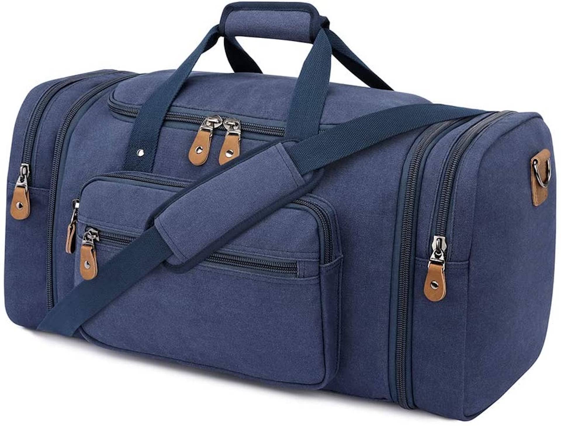Is a Duffle Bag Considered a Carry On - Gonex Canvas Duffle Bag for Travel, 50L Duffel Overnight Weekend Bag - Sunny 16 Bags