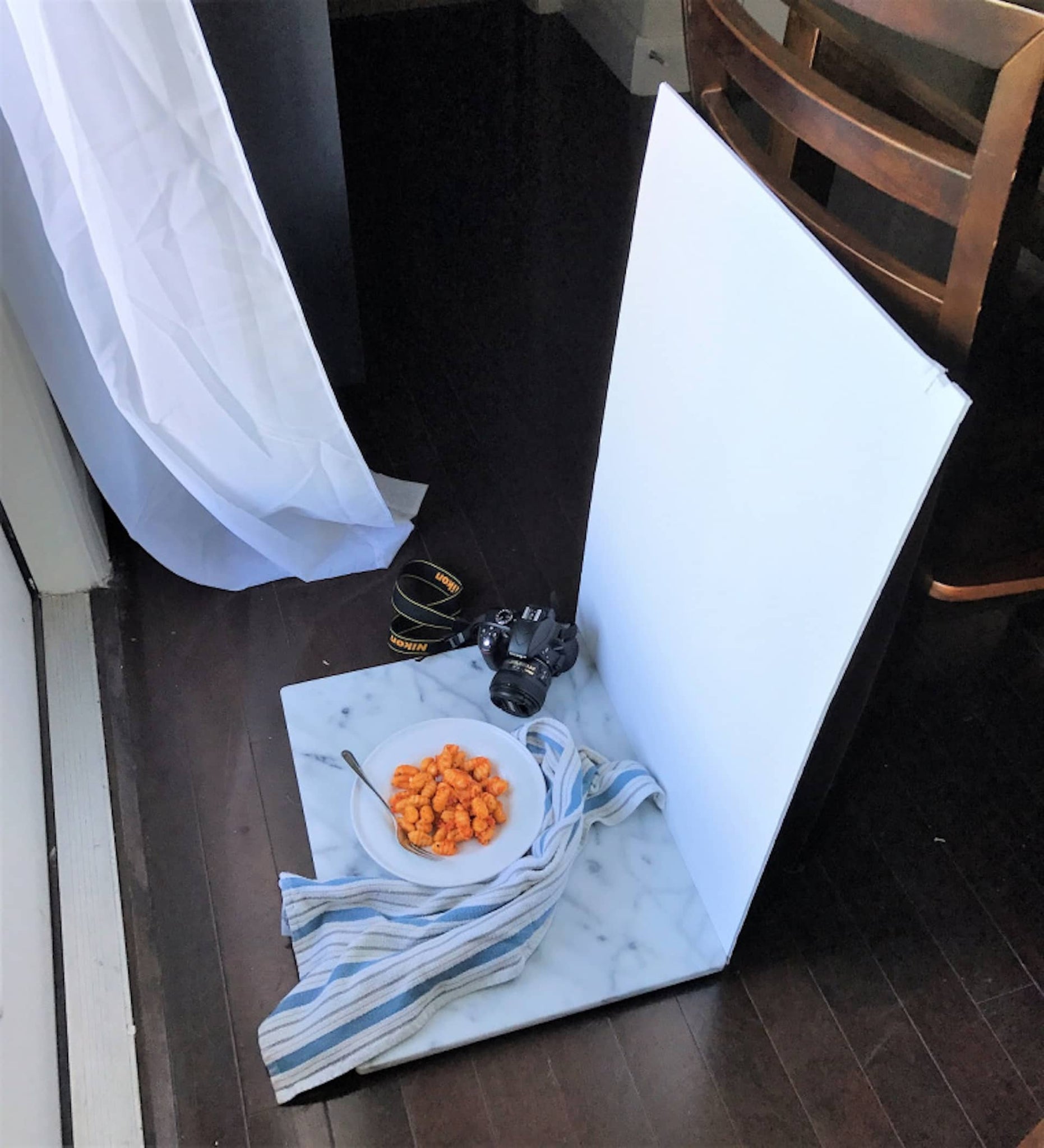 White Seamless Photo Backdrop — Food Photography — Sunny 16