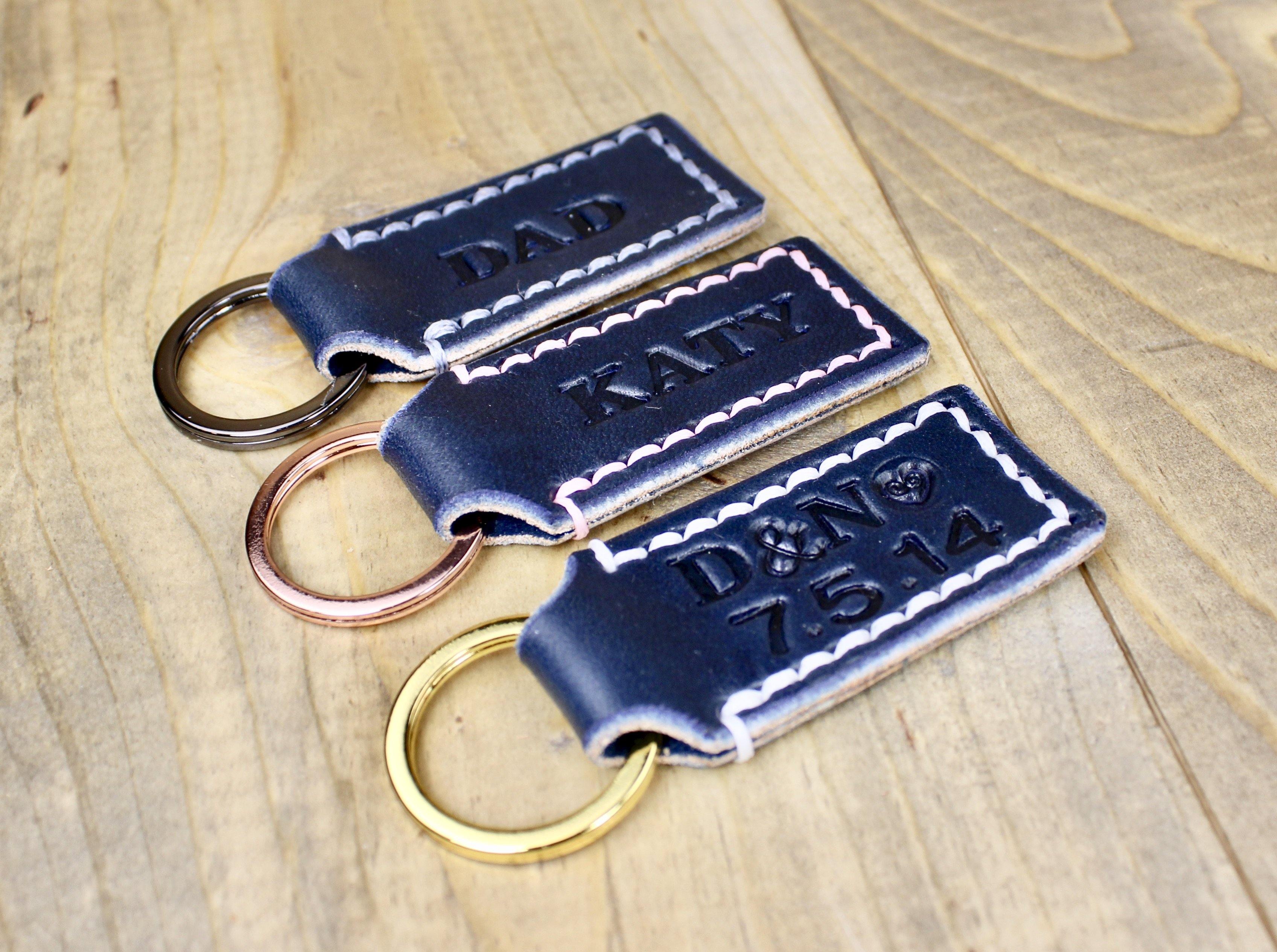 Download Navy Blue Leather Keychain Designs By Harubin