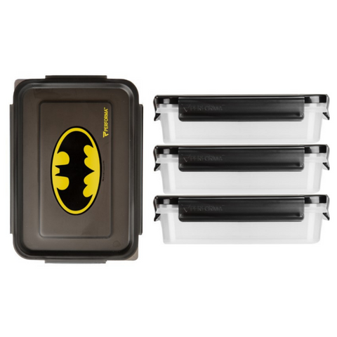 3 Pack, Meal Containers, Batman, Performa