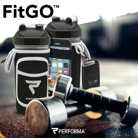 FitGO, Neoprene Shaker Sleeve, Keep your phone, keys, credit cards, and license all in one convenient place while keeping your drink cool, Performa