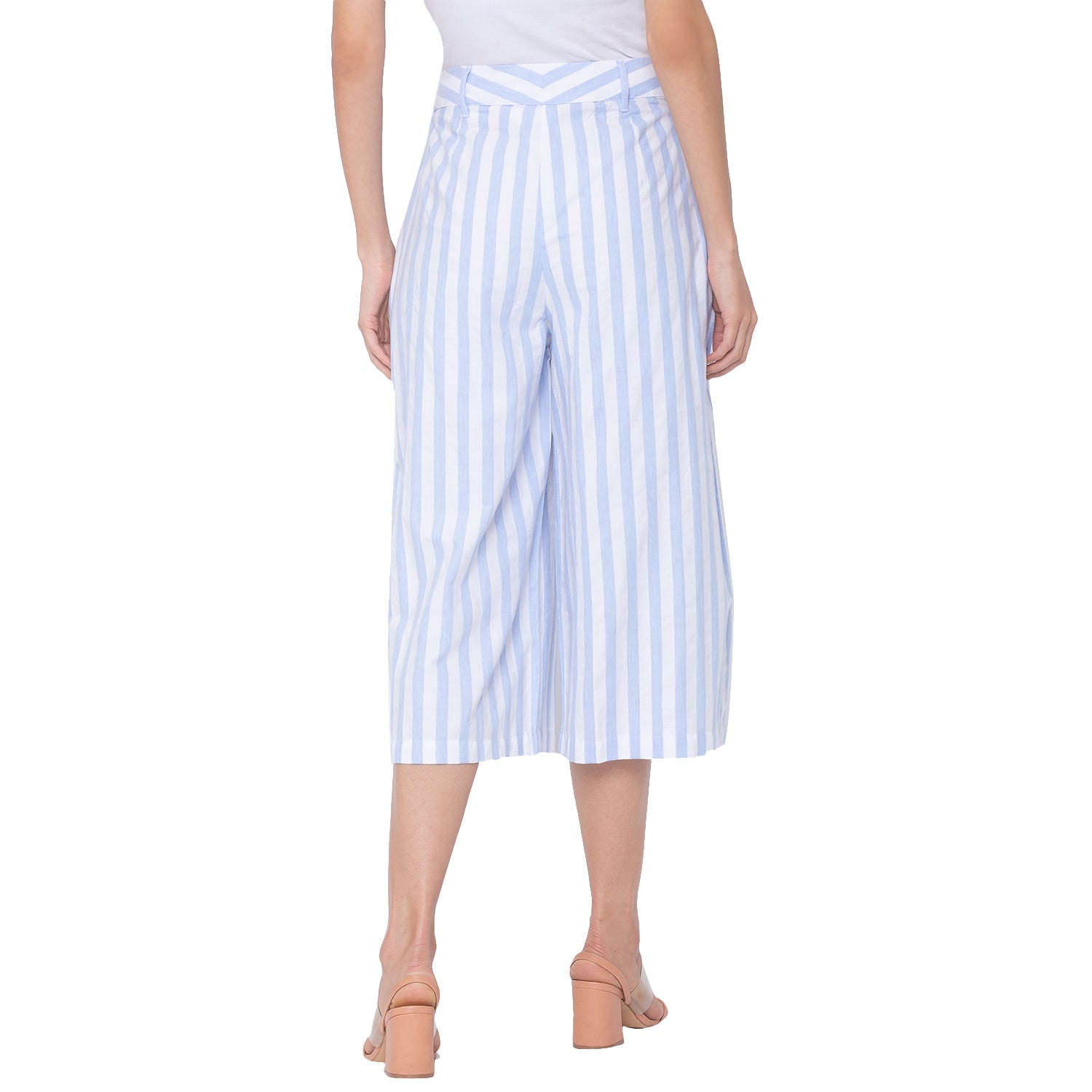 Buy online Mid Rise Striped Flat Front Trouser from bottom wear for Women  by Lingra for 659 at 45 off  2023 Limeroadcom