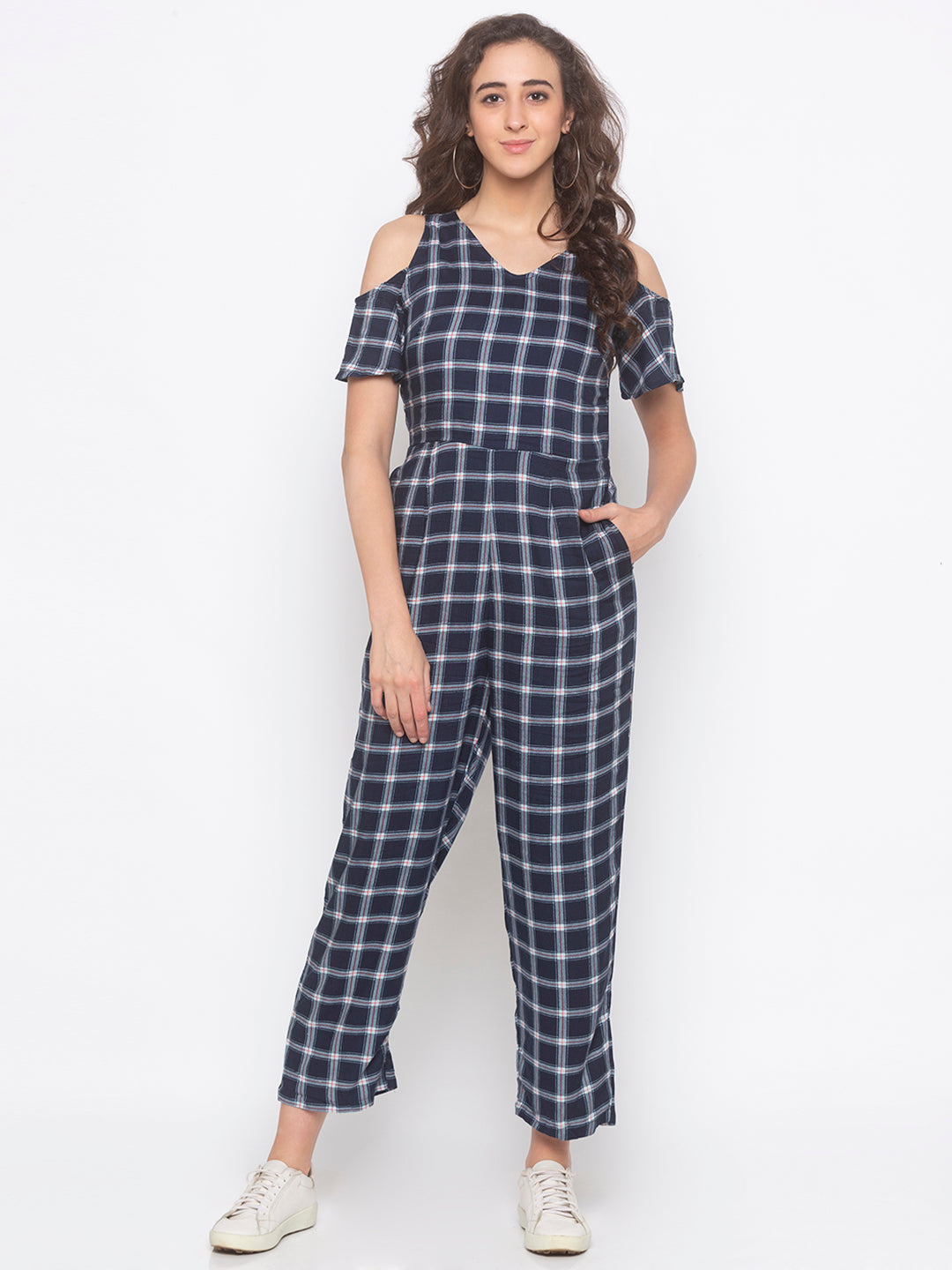 tartan jumpsuit