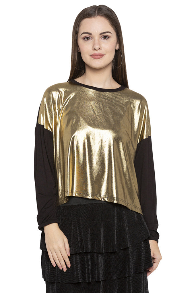 party wear golden top