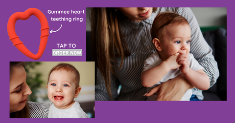 Heart teething ring