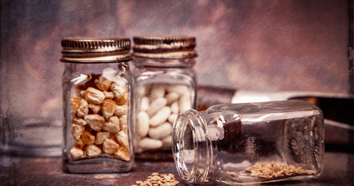 Heirloom Tomato Seeds Saved In Vintage Glass Jar - Southern Seed Exchange