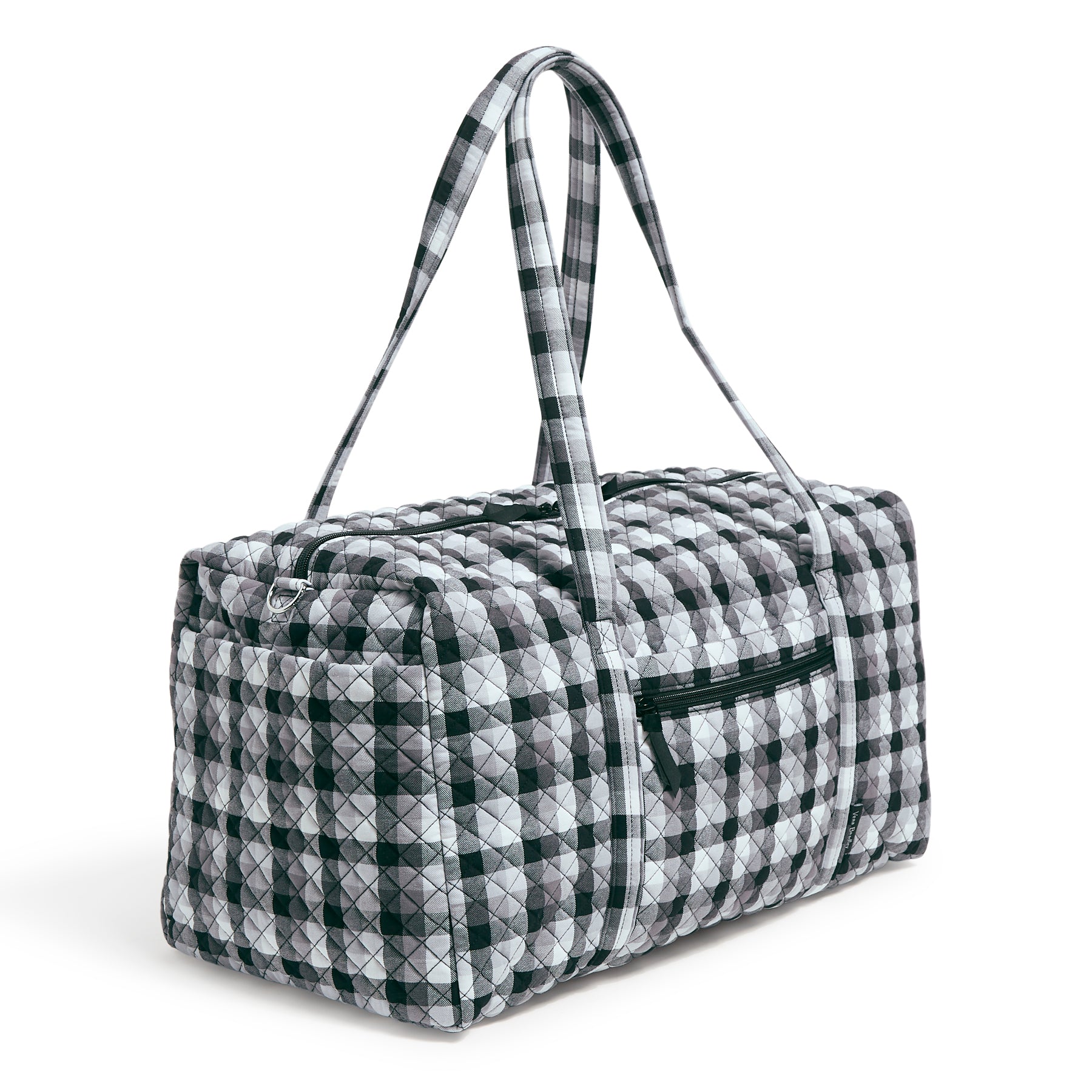 Large Travel Duffel Bag - Perennials Gray