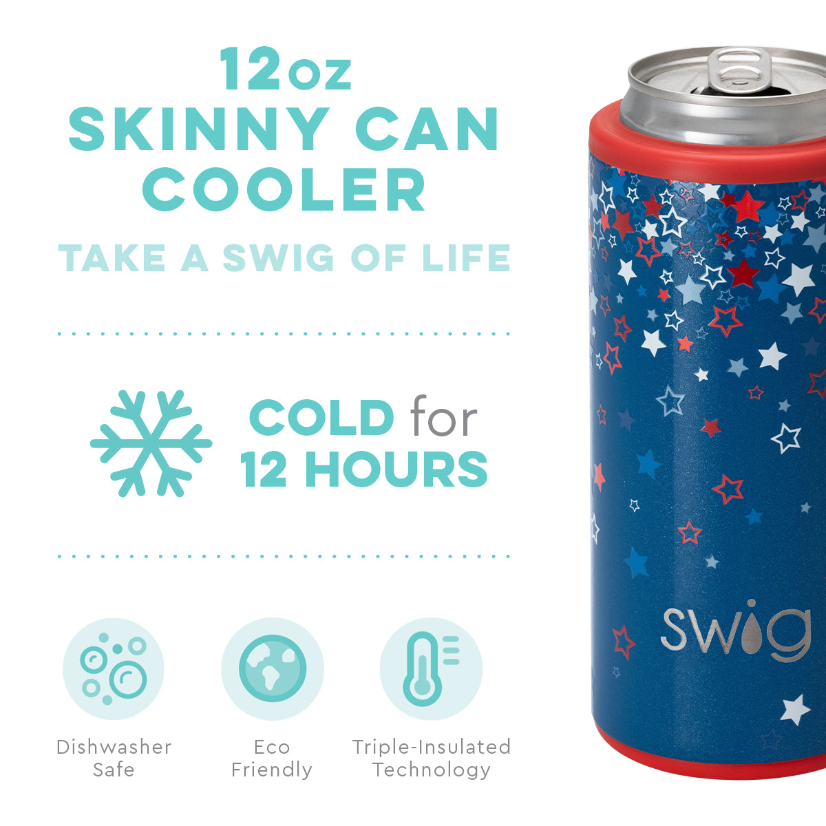 Swig Life 12oz Insulated Water Bottle for Kids with Straw & Flip + Sip  Handle Dishwasher Safe Cup Holder Friendly Stainless Steel Water Bottle for  Girls and Boys (Dipsy Dots)