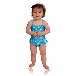 baby polka dot swimsuit