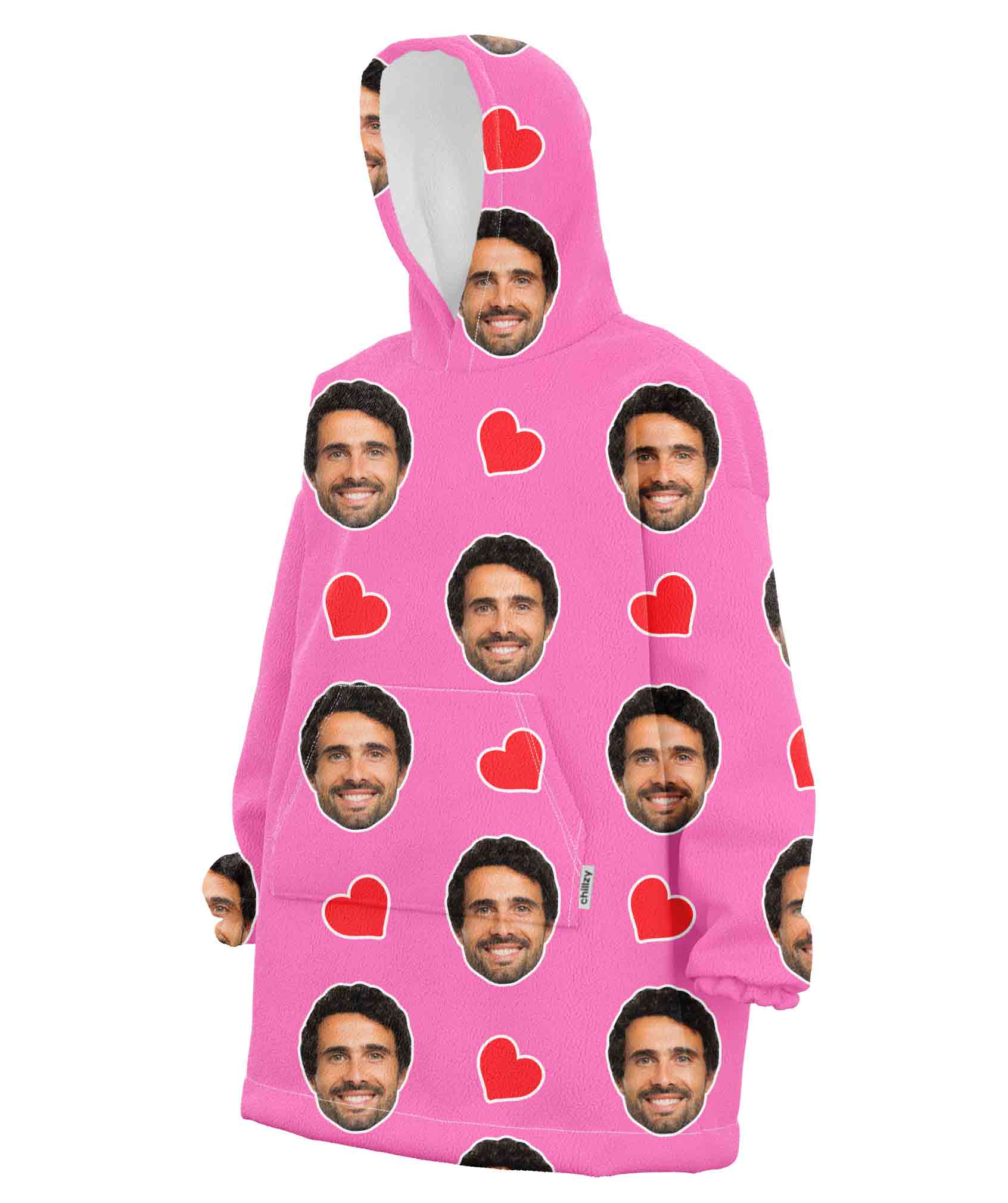 I Love Bae Hoodie Blanket - Custom Bae Blanket Hoodie