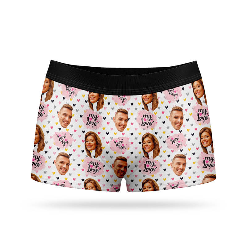 Personalised Love Boxer Shorts UK Next Day Delivery