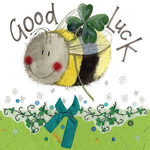 Good Luck Bee Greeting Card