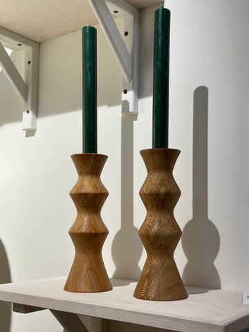 wooden candlesticks, mythology