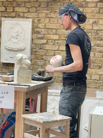 Stone carving competition at City & Guilds School of Art