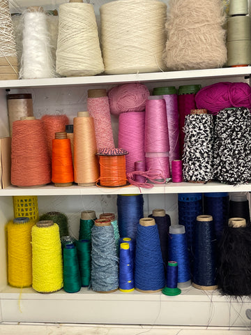 Silk and tencel yarns, Studio Mito