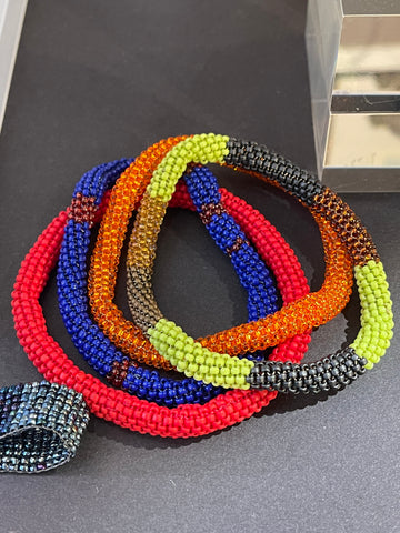Annette O'Sullivan glass bead bracelets