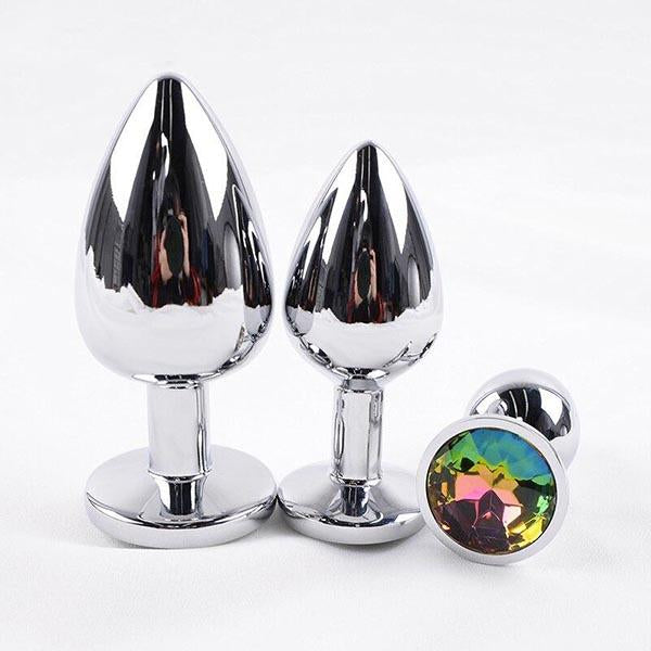 Plug Anal Bijou Chrome Tailles SML Plug Anal Boutique