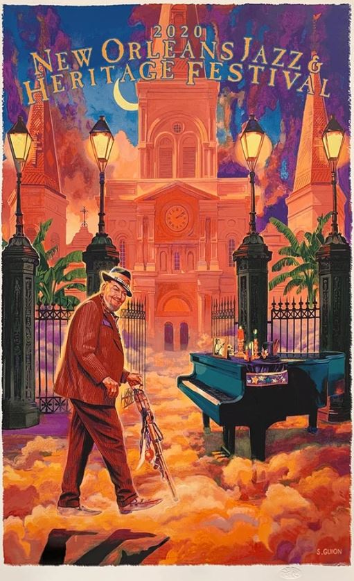 2020 New Orleans Jazz Fest Poster Numbered Geaux Art