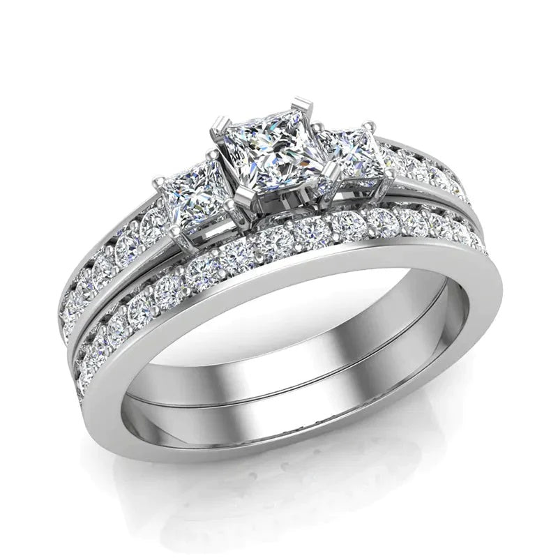 The Three-Stone Ring Past Present Future Ring- A Symbol of Love – Glitz ...