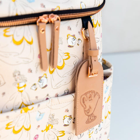 whimsical belle luggage tag