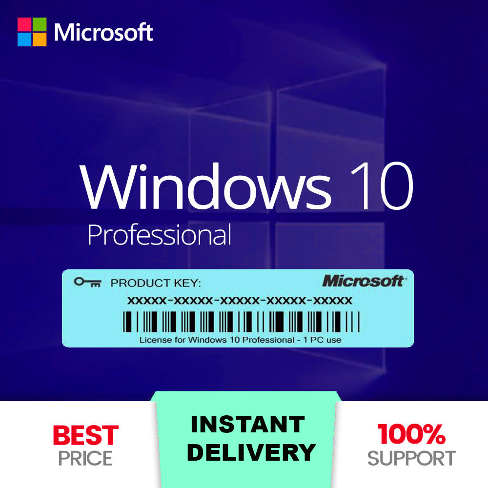 Microsoft windows 10 pro product key 2019 32/64 bit instant delivery