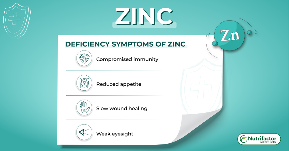 Signs & Symptoms of Zinc Deficiency