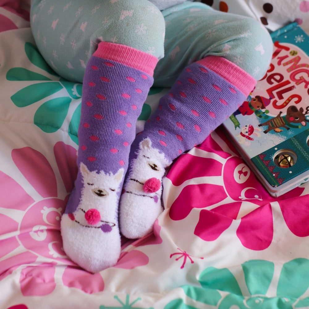 children's llama slippers